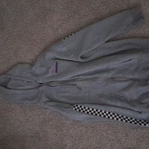 Zip up hooded sweatshirt